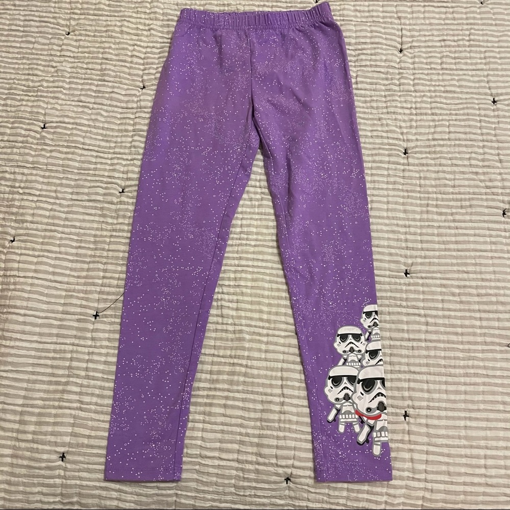 NWT Girls Stormtroopers Star Wars Disney leggings size 7
